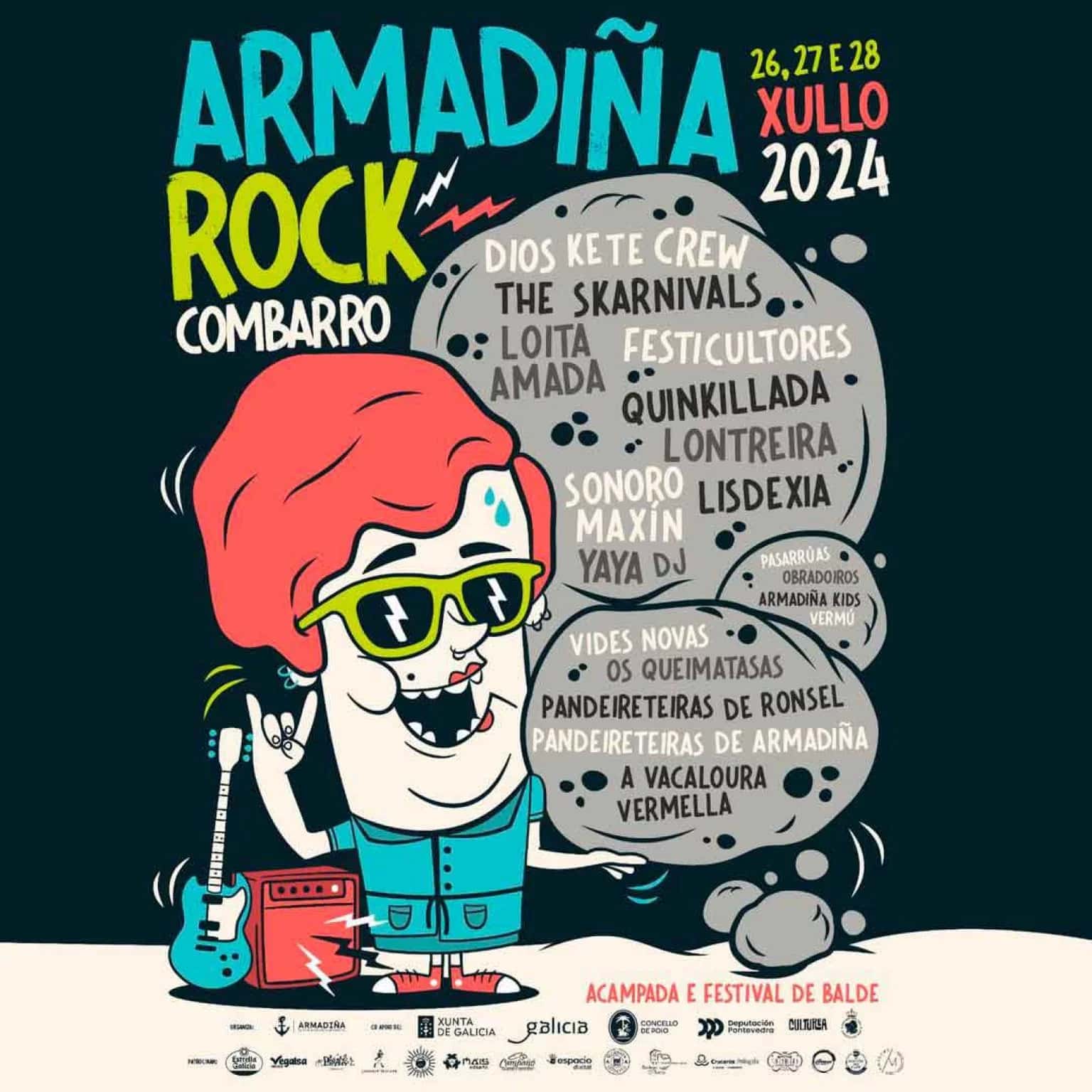 El Armadiña Rock llena de música Combarro