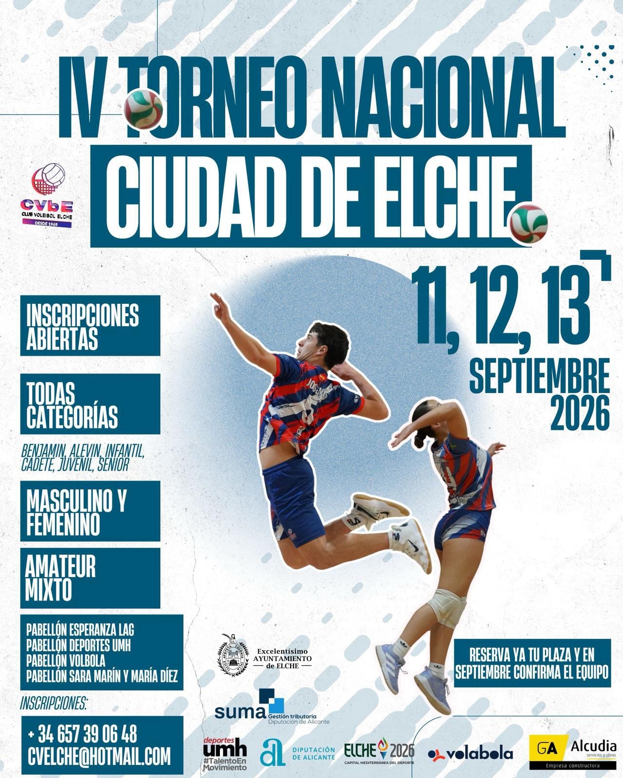 Elche acoge el IV Torneo Nacional de Voleibol