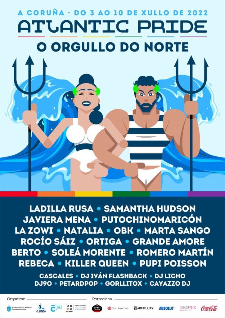 El cartel del Atlantic Pride 2026 en A Coruña