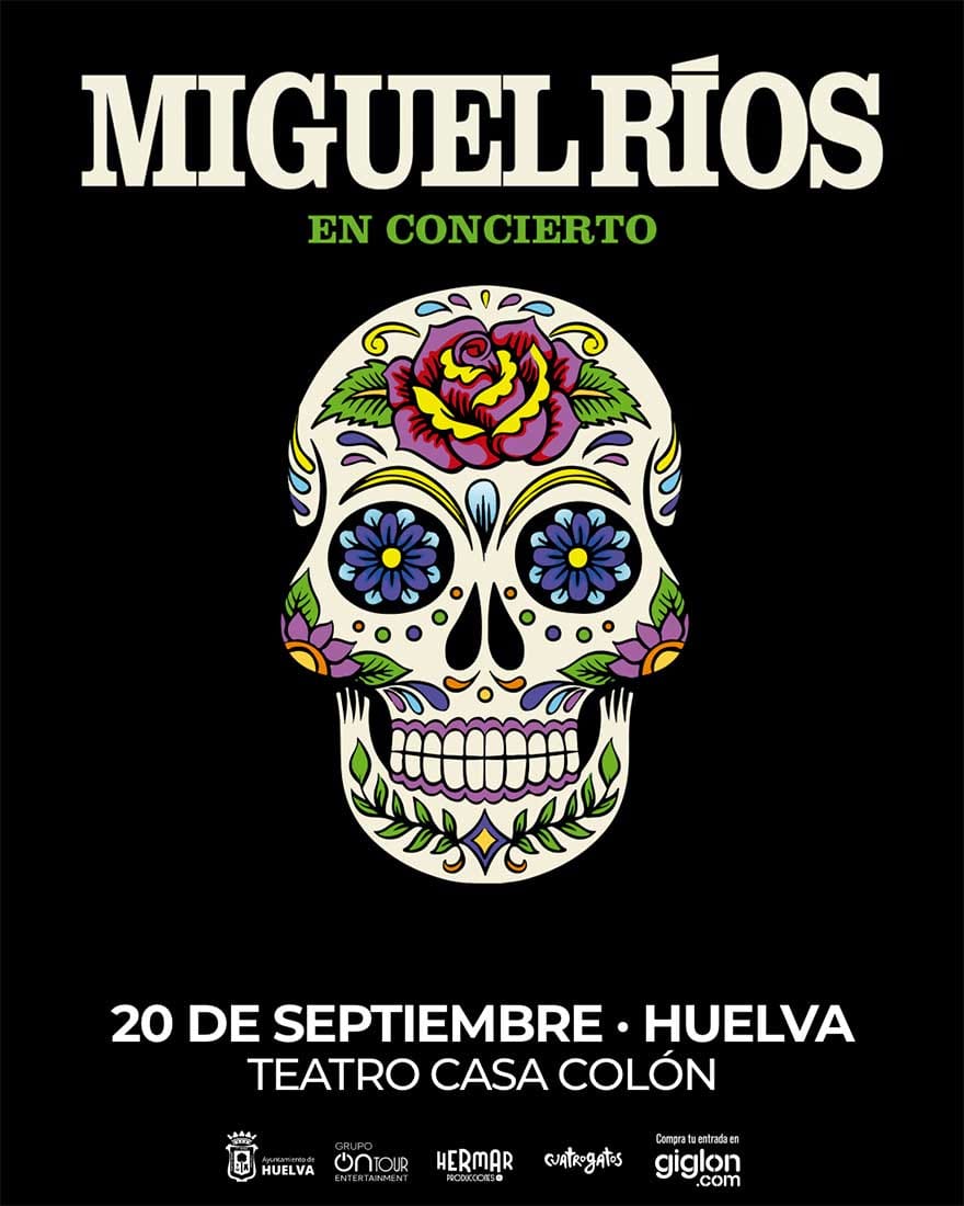 Miguel Ríos en Huelva: concierto el 20 de septiembre