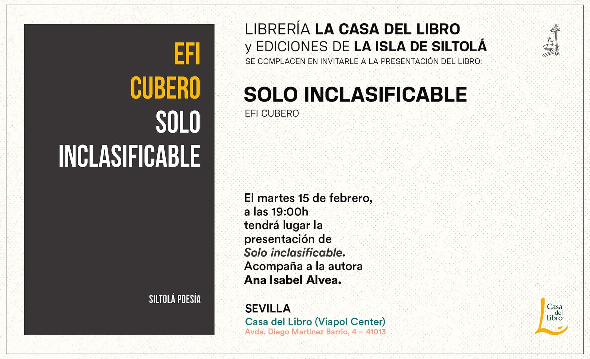 Encuentro con la poesía de Efi Cubero