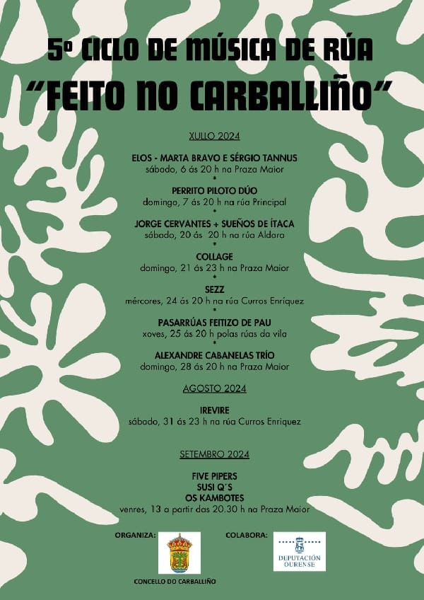 Feito no Carballiño estrena su séptimo verano musical