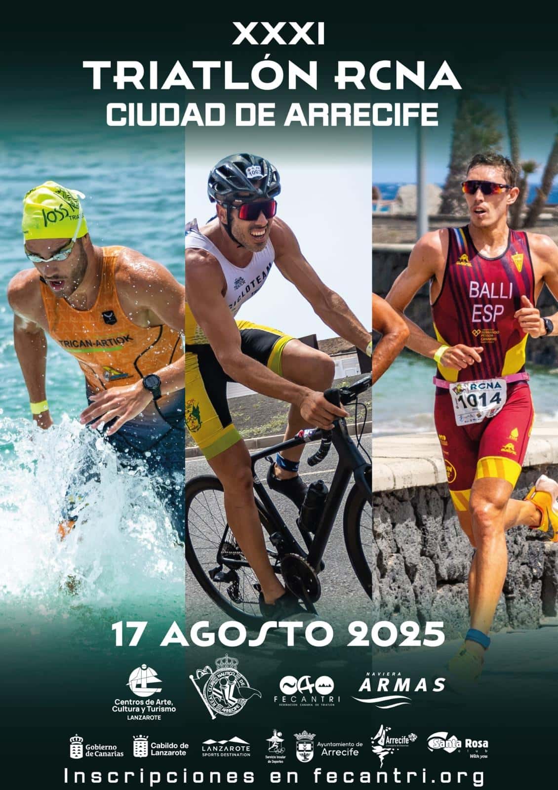 El Triatlón Ciudad de Arrecife estrenó recorrido en julio