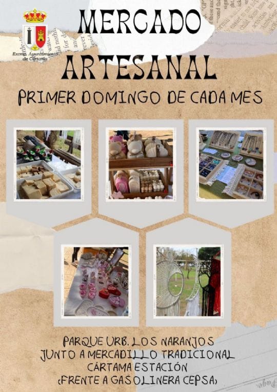Mercado Artesanal de Cártama: domingo en Los Naranjos