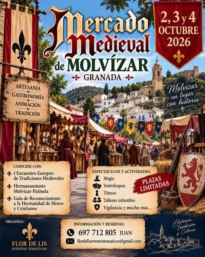 Mercado Medieval de Molvízar: del 2 al 4 de octubre