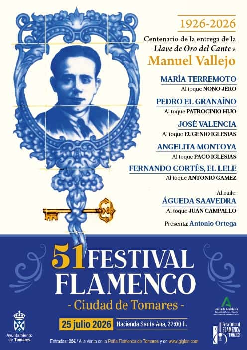Festival Flamenco Ciudad de Tomares 2026: cartel y fechas