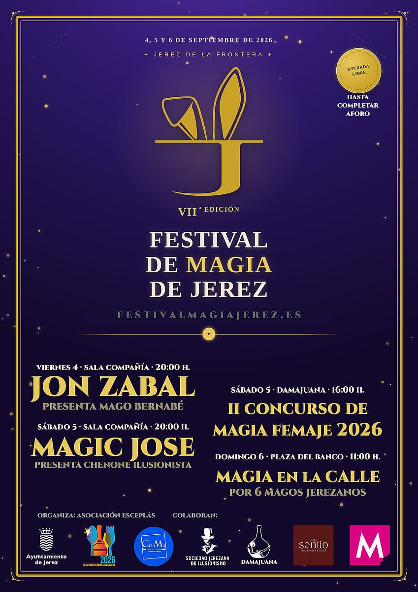 Festival de Magia de Jerez: tres días gratis en septiembre