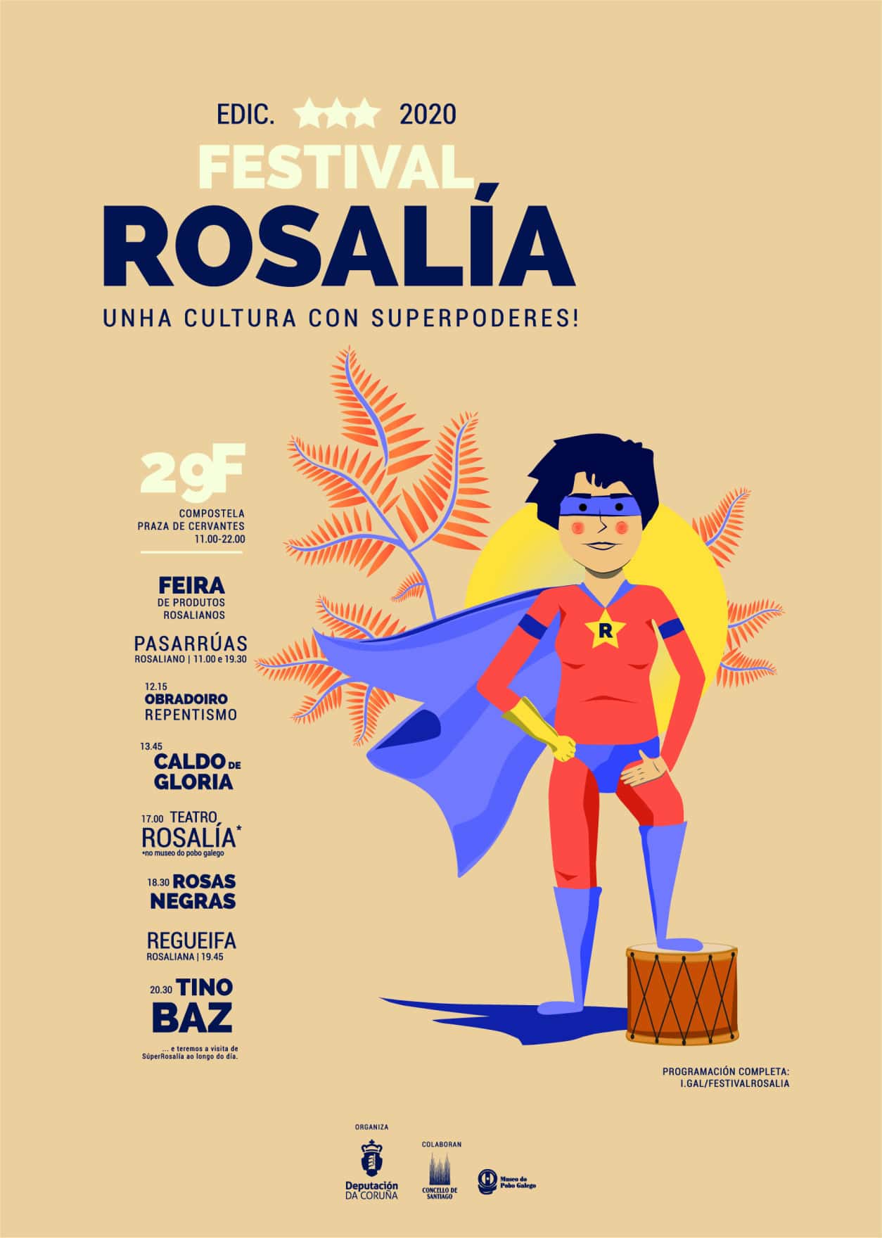 Guía para el VIII Festival Rosalía 2026 en Santiago