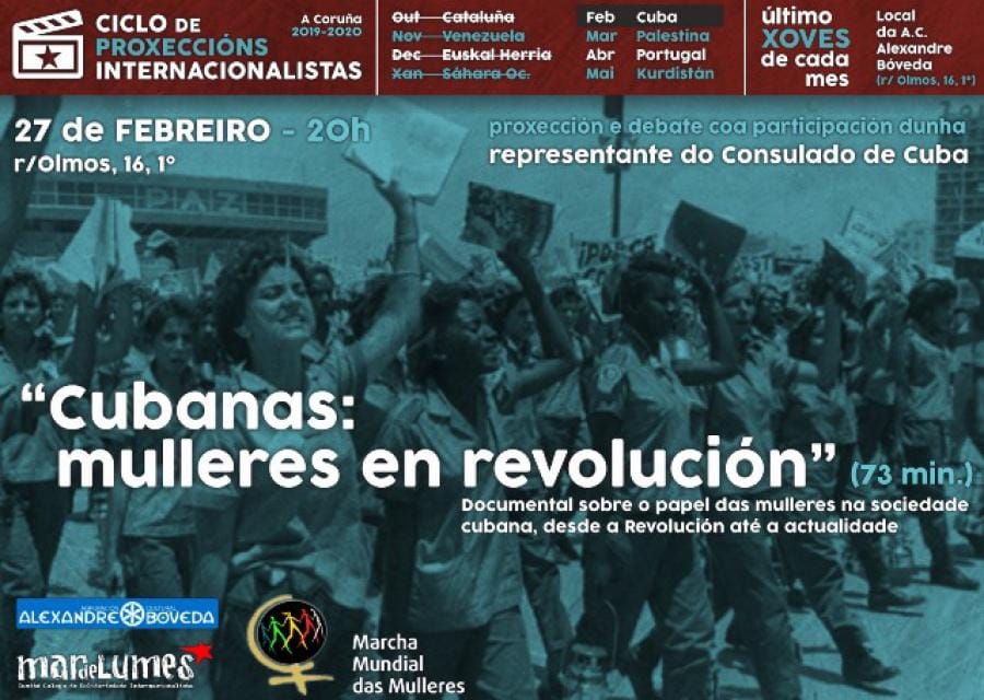 Proxecci贸n: 'Cubanas. Mujeres en Revoluci贸n'