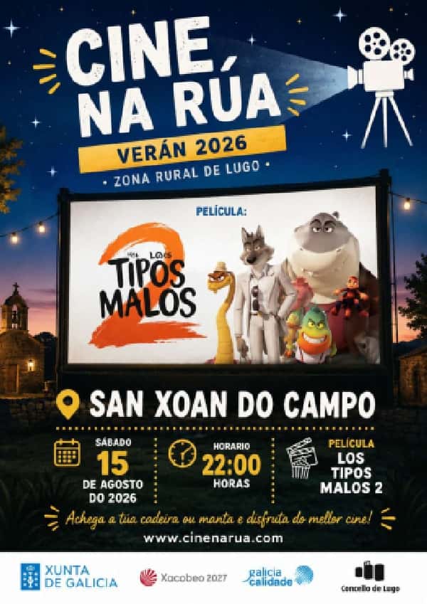 Cine na Rúa: cine gratis al aire libre en Lugo