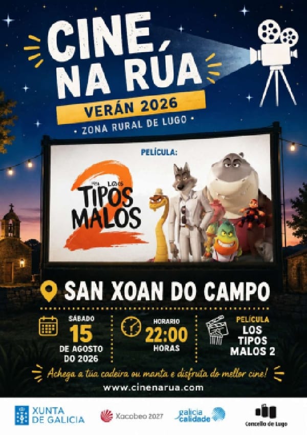 Cine na Rúa: cine gratis al aire libre en Lugo