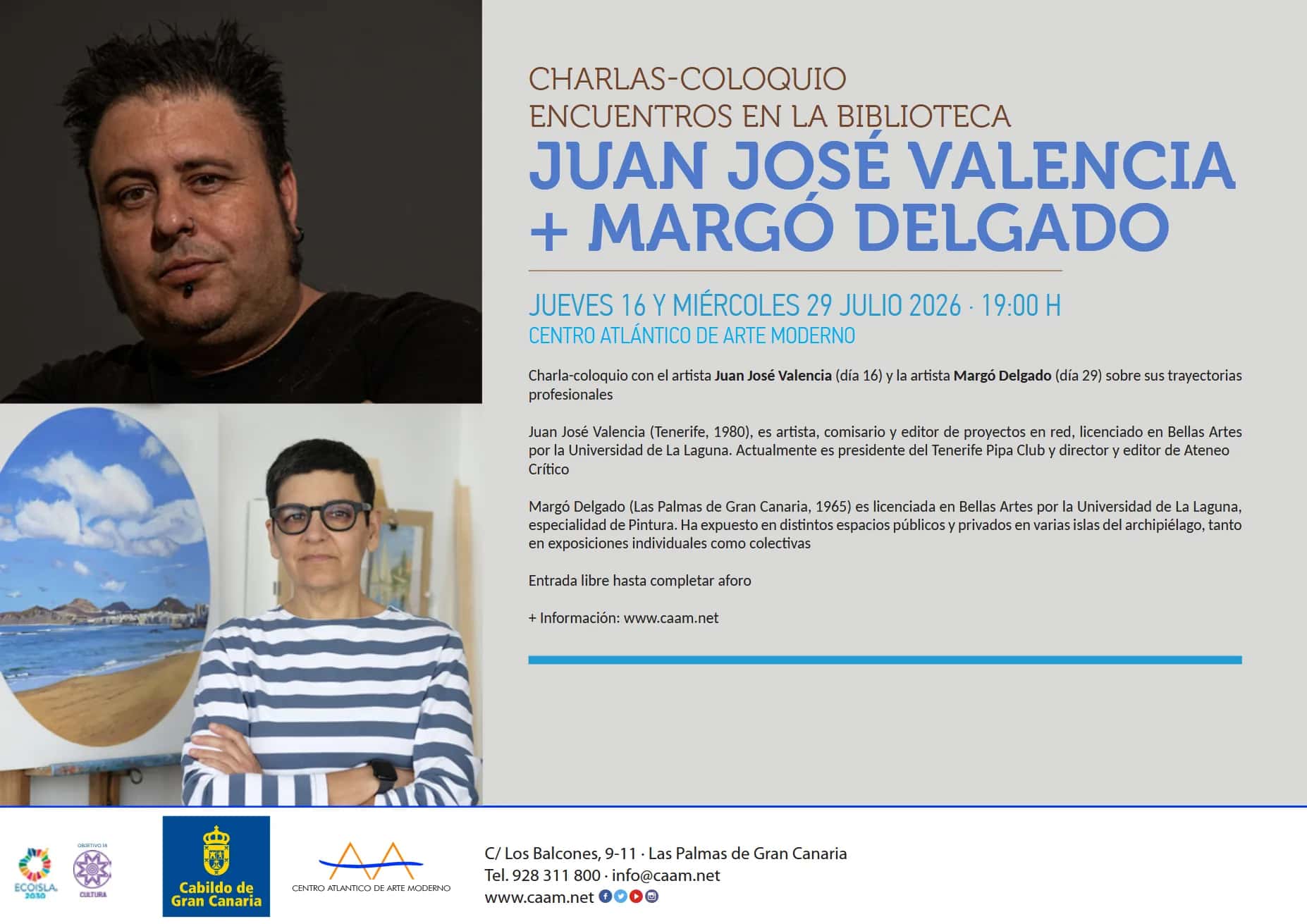 Charlas-coloquios Encuentros en la Biblioteca: Margó Delgado