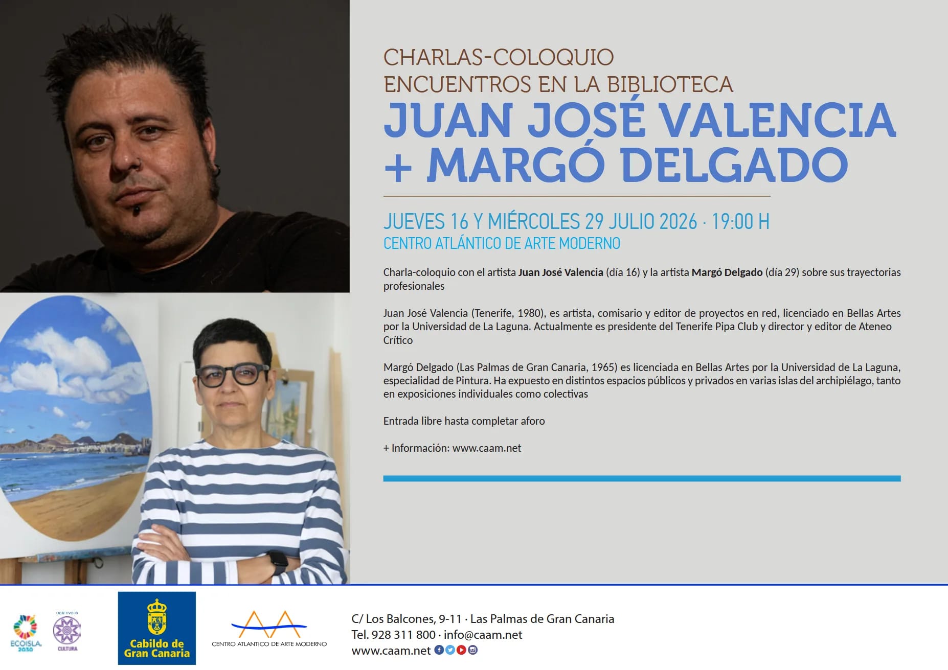 Charlas-coloquios Encuentros en la Biblioteca: Margó Delgado