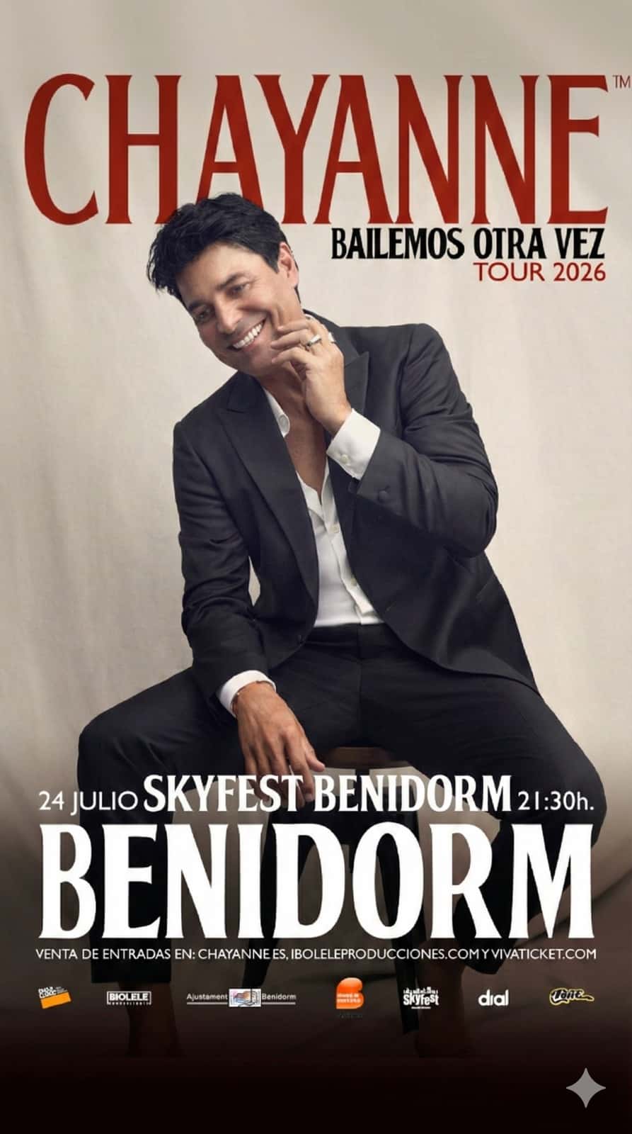 Chayanne actúa este viernes en Benidorm con su gira