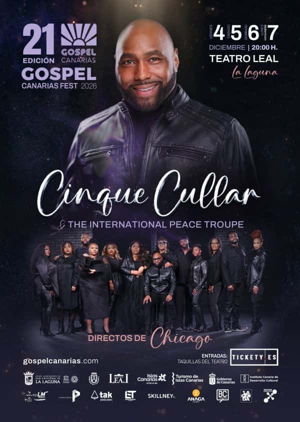 Cinque Cullar lleva el gospel al Teatro Leal
