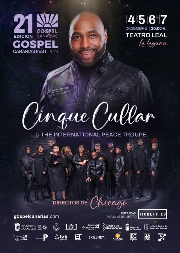Cinque Cullar lleva el gospel al Teatro Leal