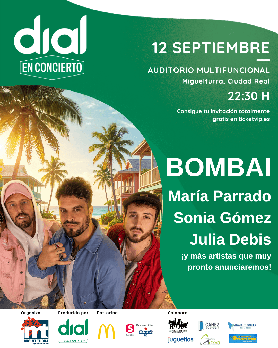 Gran Concierto de Dial en Miguelturra: Bombai y más