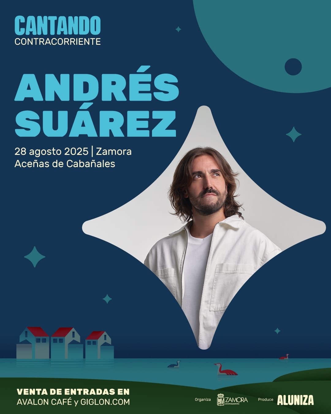 Andrés Suárez llevó su gira 'Lúa' a las aceñas