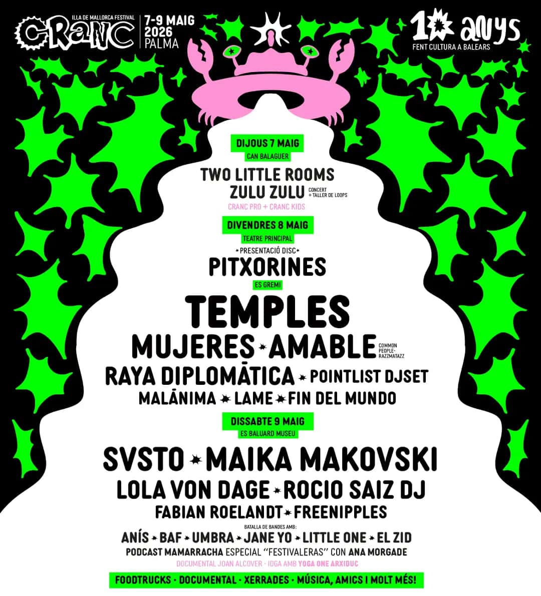 Festivales boutique: el CRANC 2026 arranca en Palma