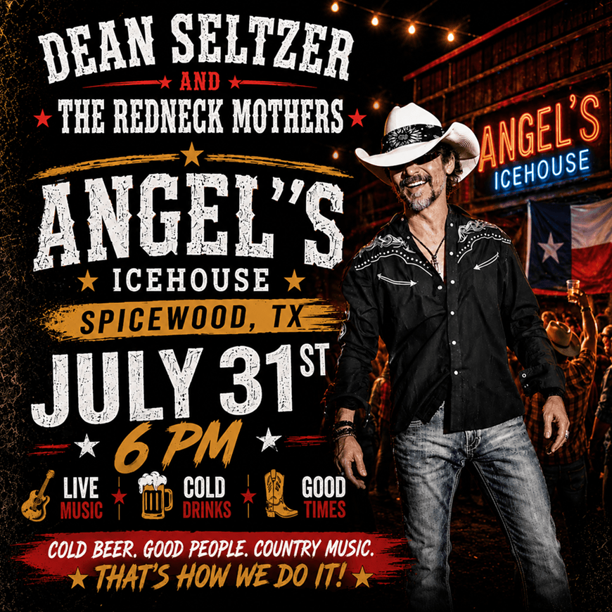 Dean Seltzer and The Redneck Mothers for Texas Music Tuesday