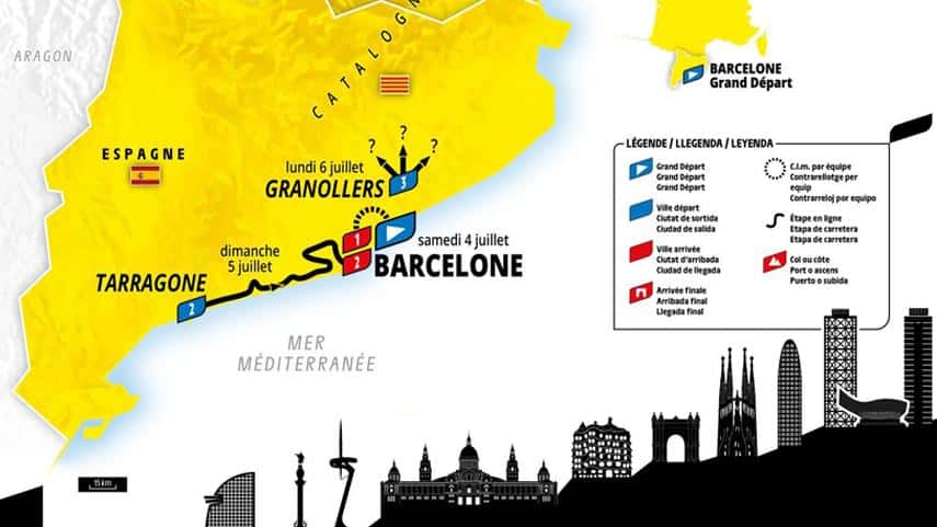 Sortida de la tercera etapa del Tour de France 2026
