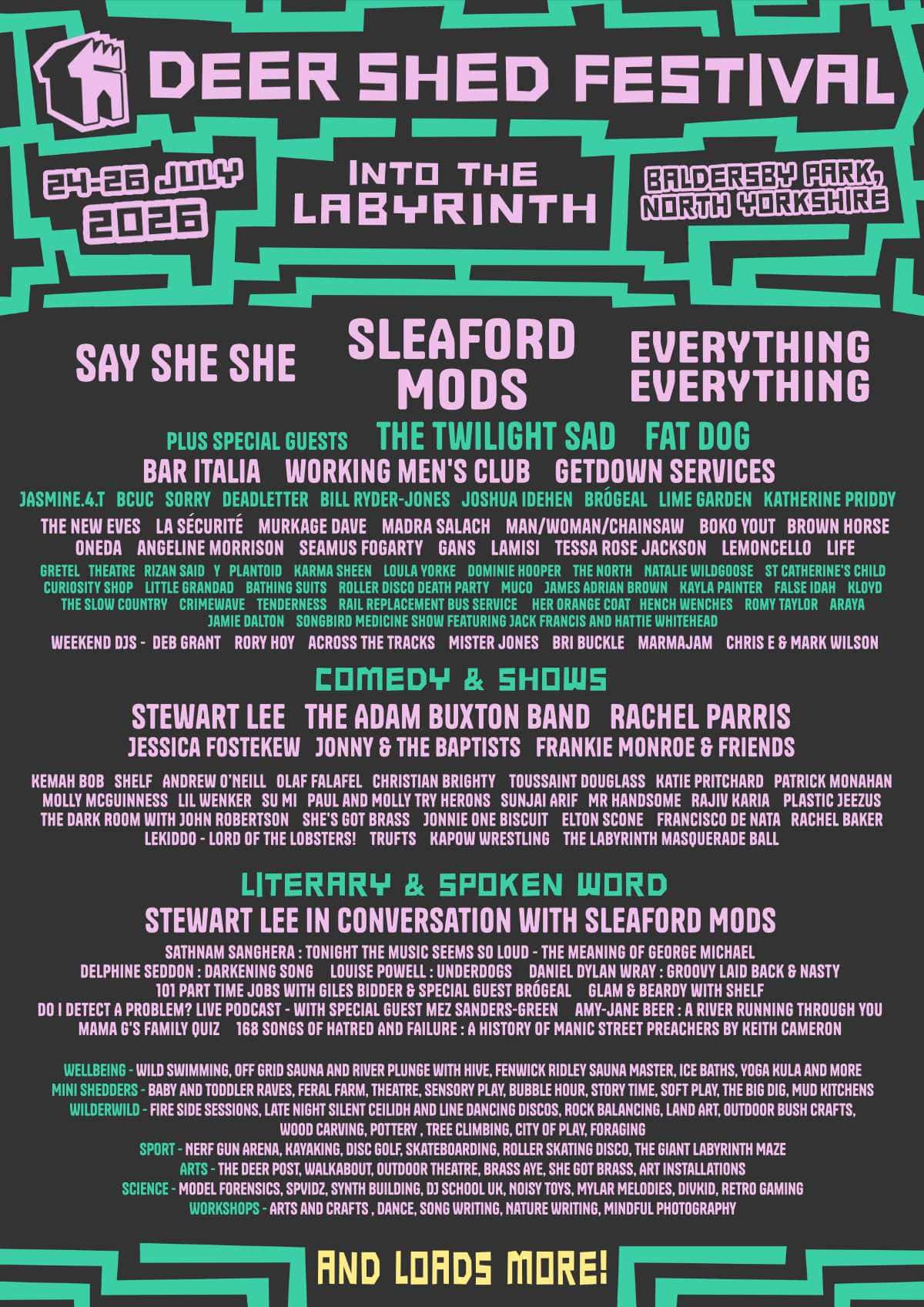 Deer Shed Festival 2026: Music and Comedy in North Yorkshire