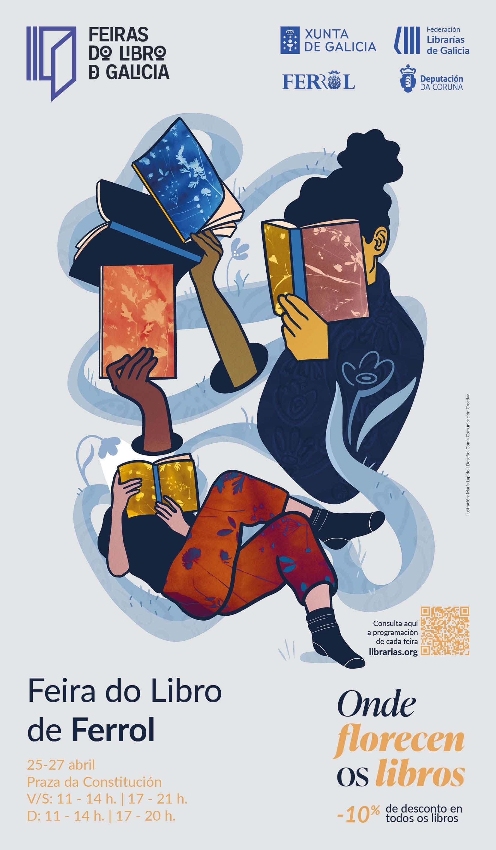 Guía de actividades en la Feria del Libro de Ferrol 2026