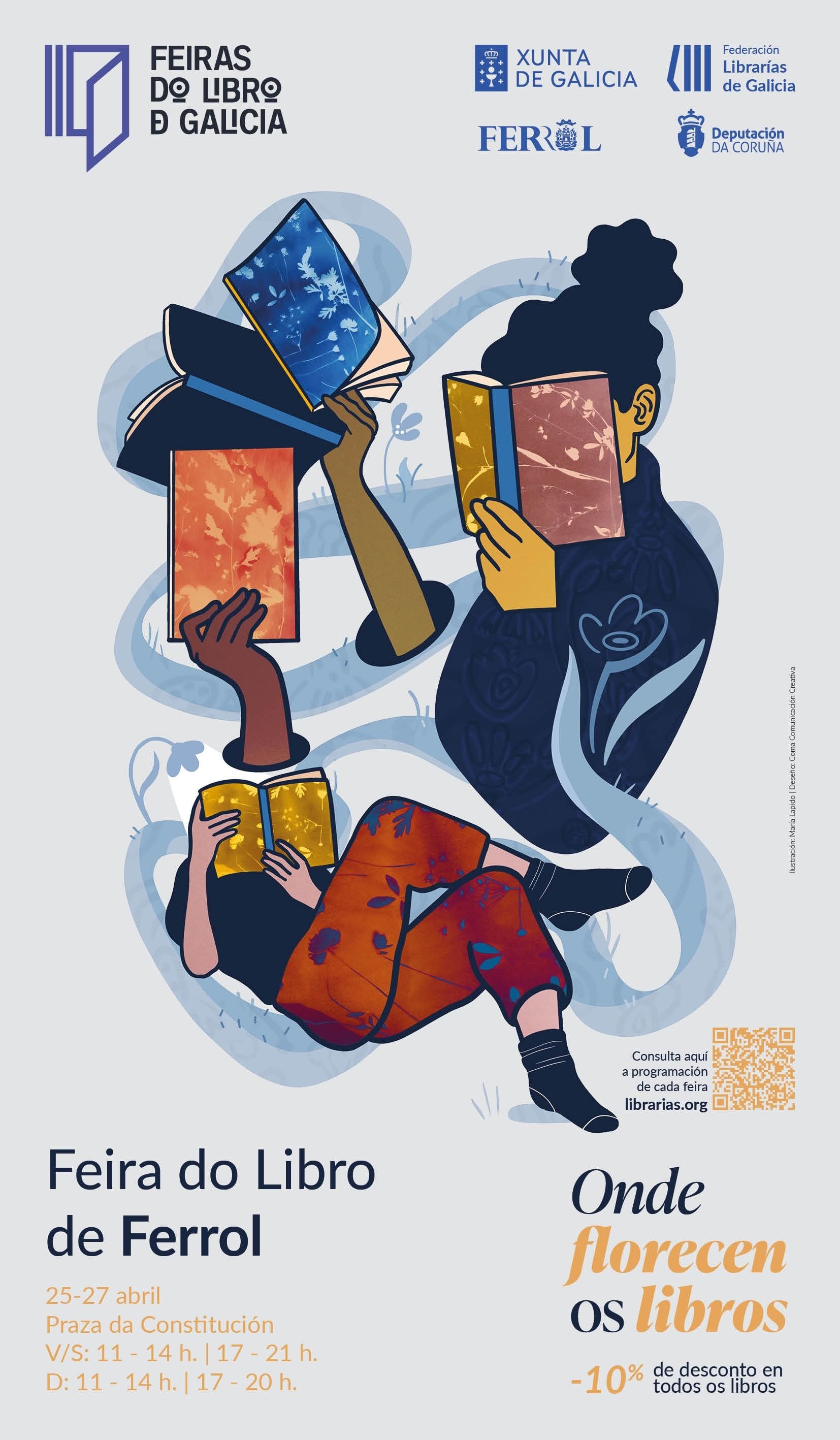 Guía de actividades en la Feria del Libro de Ferrol 2026