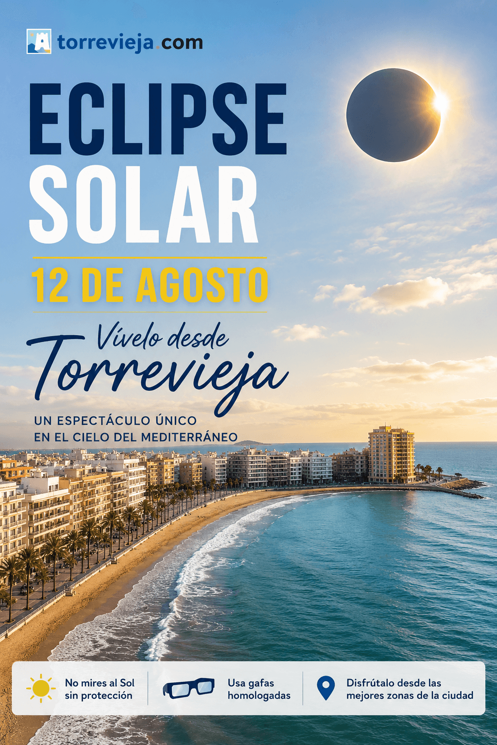 Eclipse solar del 12 de agosto: dónde verlo en Torrevieja