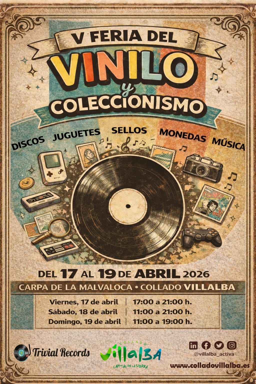 La Feria del Vinilo de Collado Villalba cumple cinco años