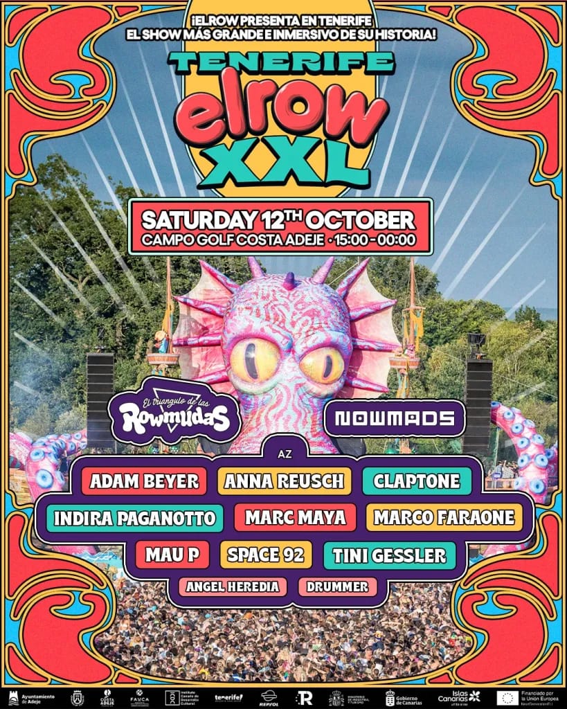 Elrow en Tenerife: dos escenarios y nueve horas de fiesta