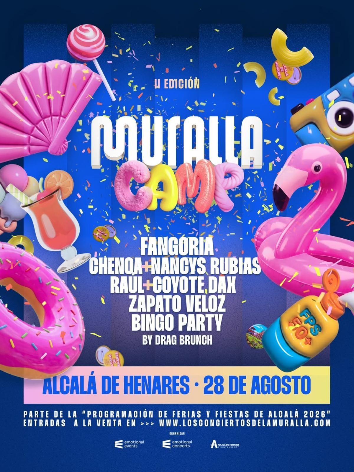 Muralla Camp lleva a Chenoa, Fangoria y Nancys Rubias a Alcalá