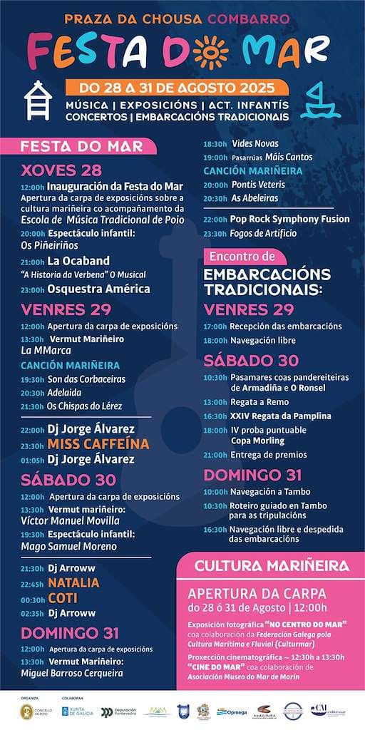 Festa do Mar de Poio 2026: conciertos y fechas