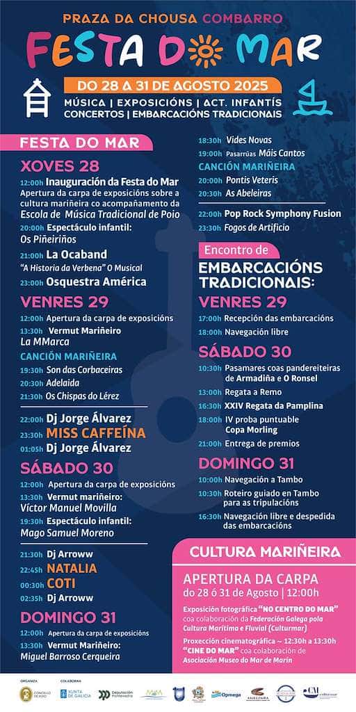 Festa do Mar de Combarro: música y mar del 20 al 23
