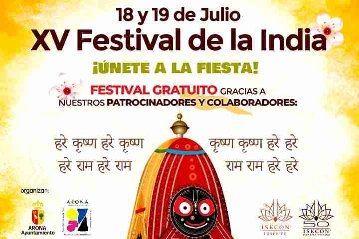 XV Festival de la India - Ratha Yatra Tenerife y IX Arona Yogafest