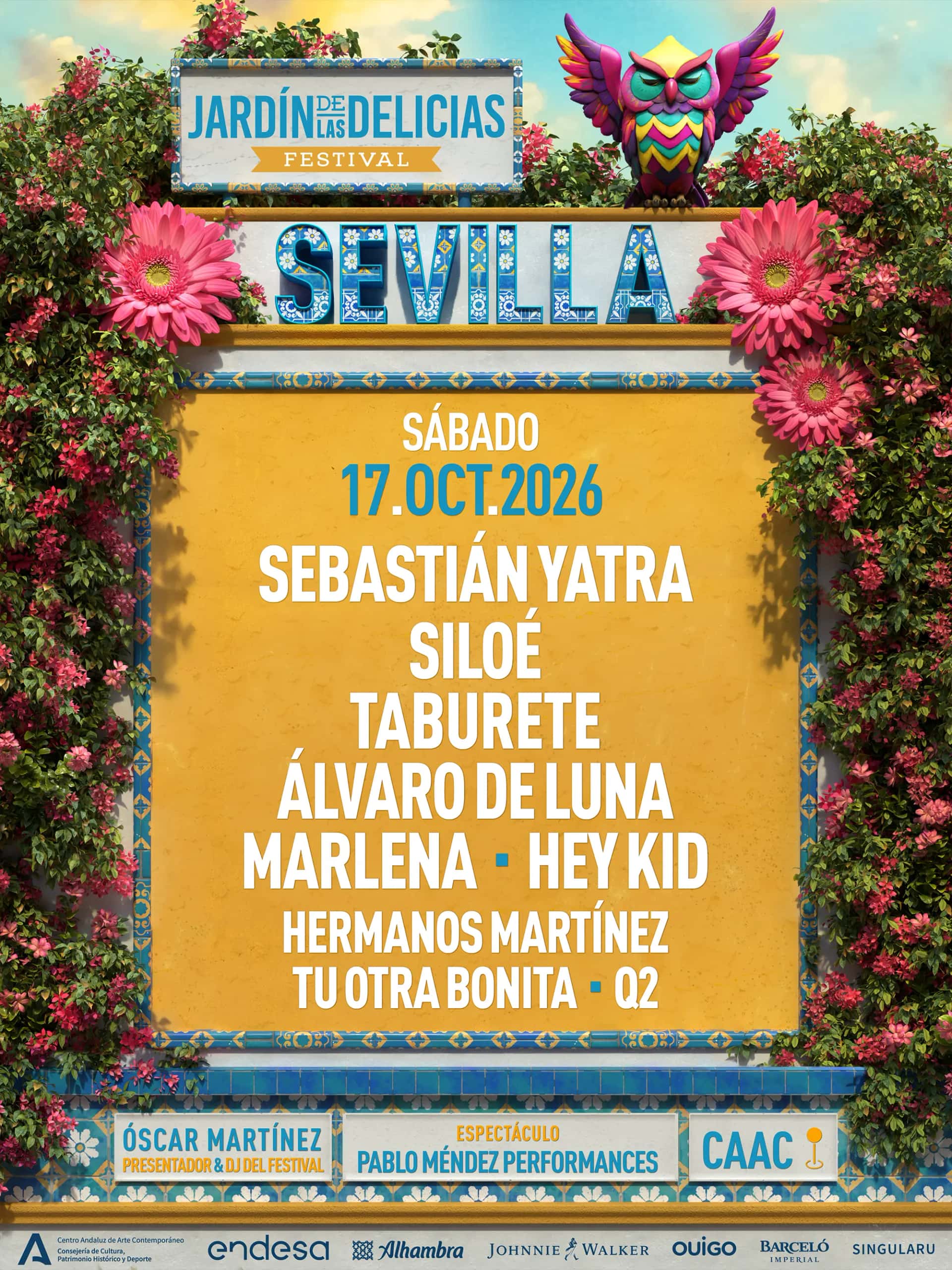 Jardín de las Delicias llega a Sevilla el 17 de octubre