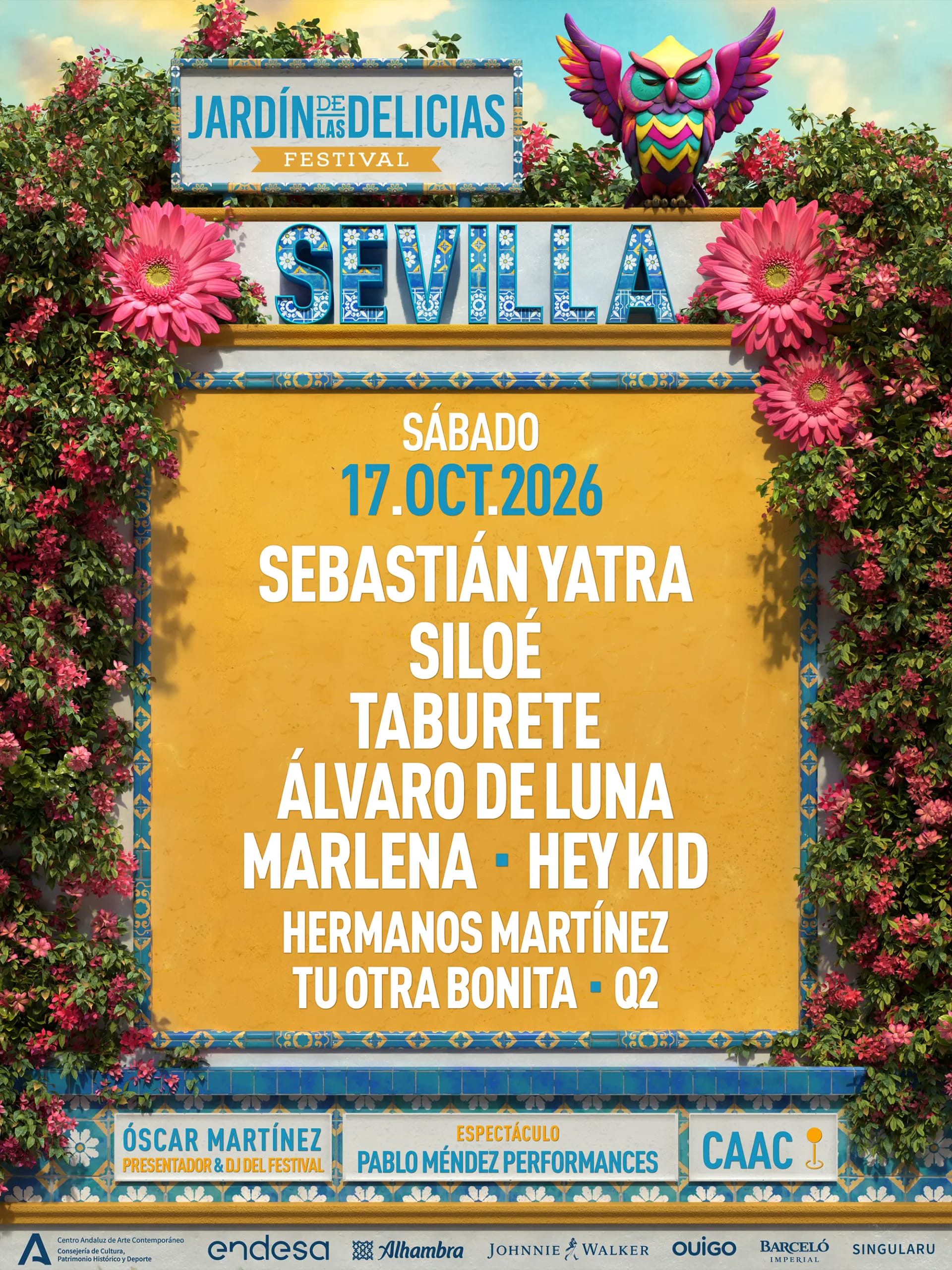 Jardín de las Delicias llega a Sevilla el 17 de octubre