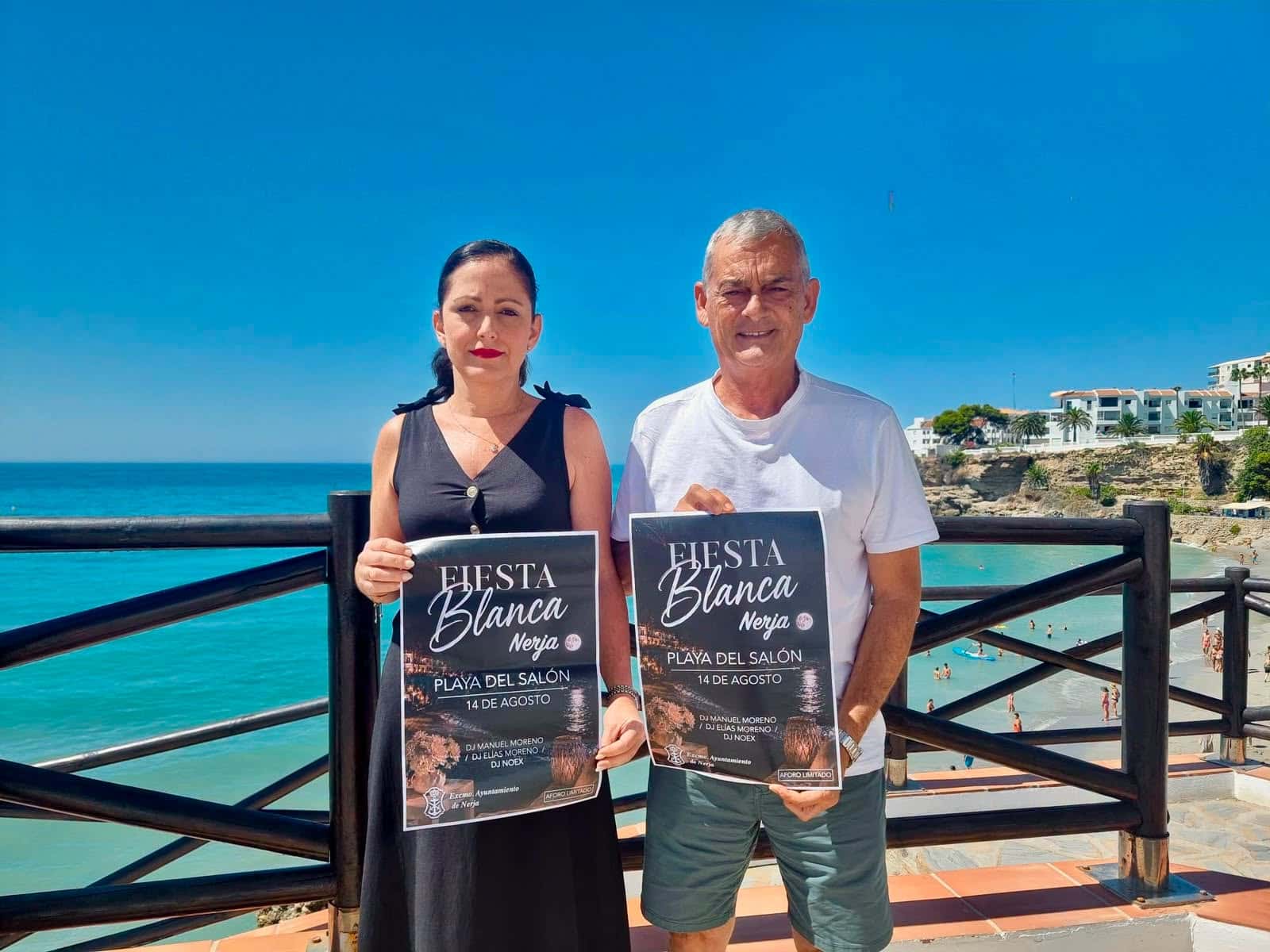 Fiesta Blanca de Nerja: blanco y playa el 14 de agosto