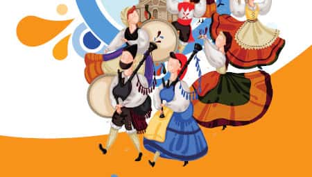 Actuación de Asoc. de baile y música tradicional La Xordia