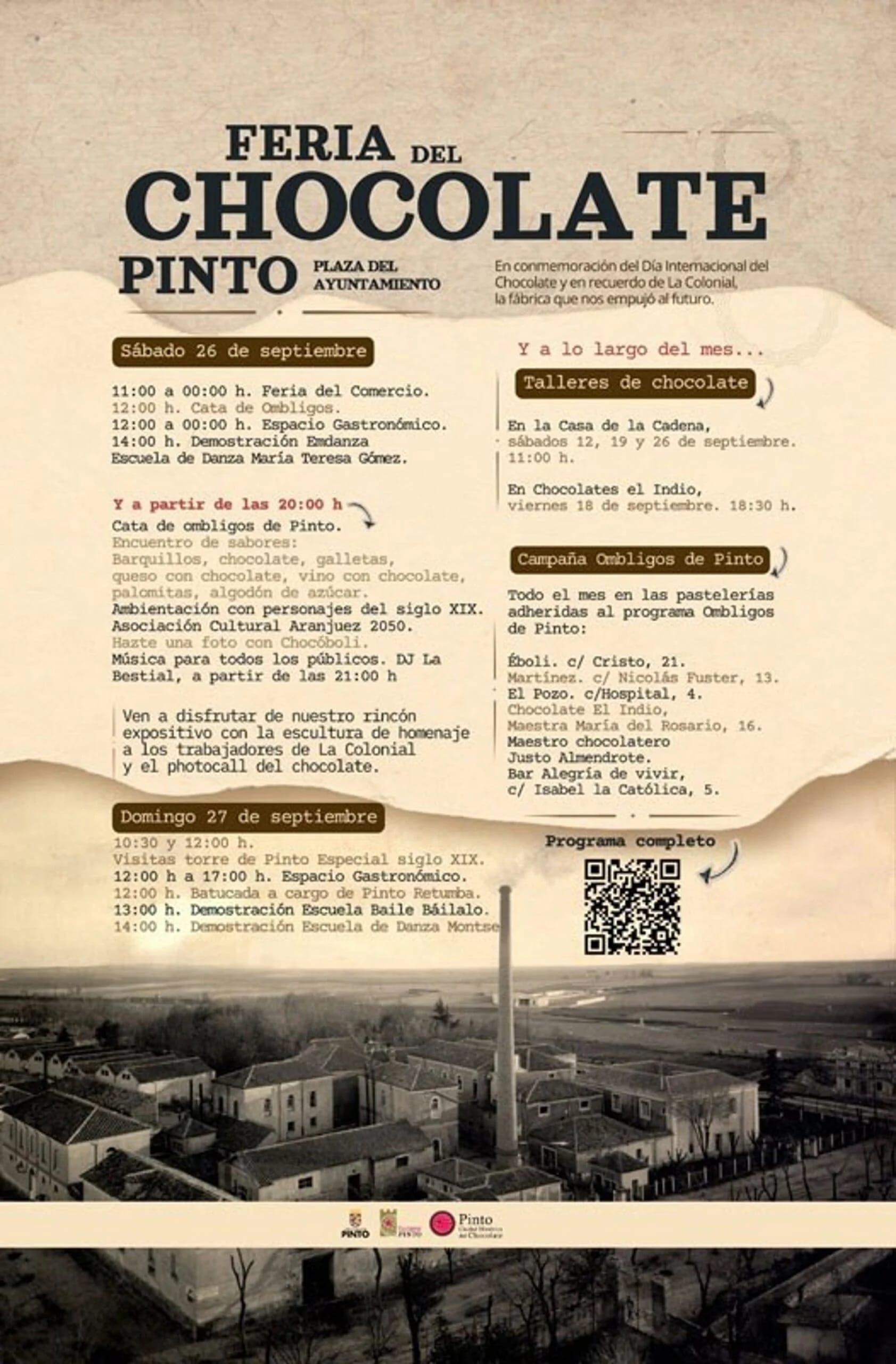 Feria del Chocolate de Pinto: catas, talleres y dulces