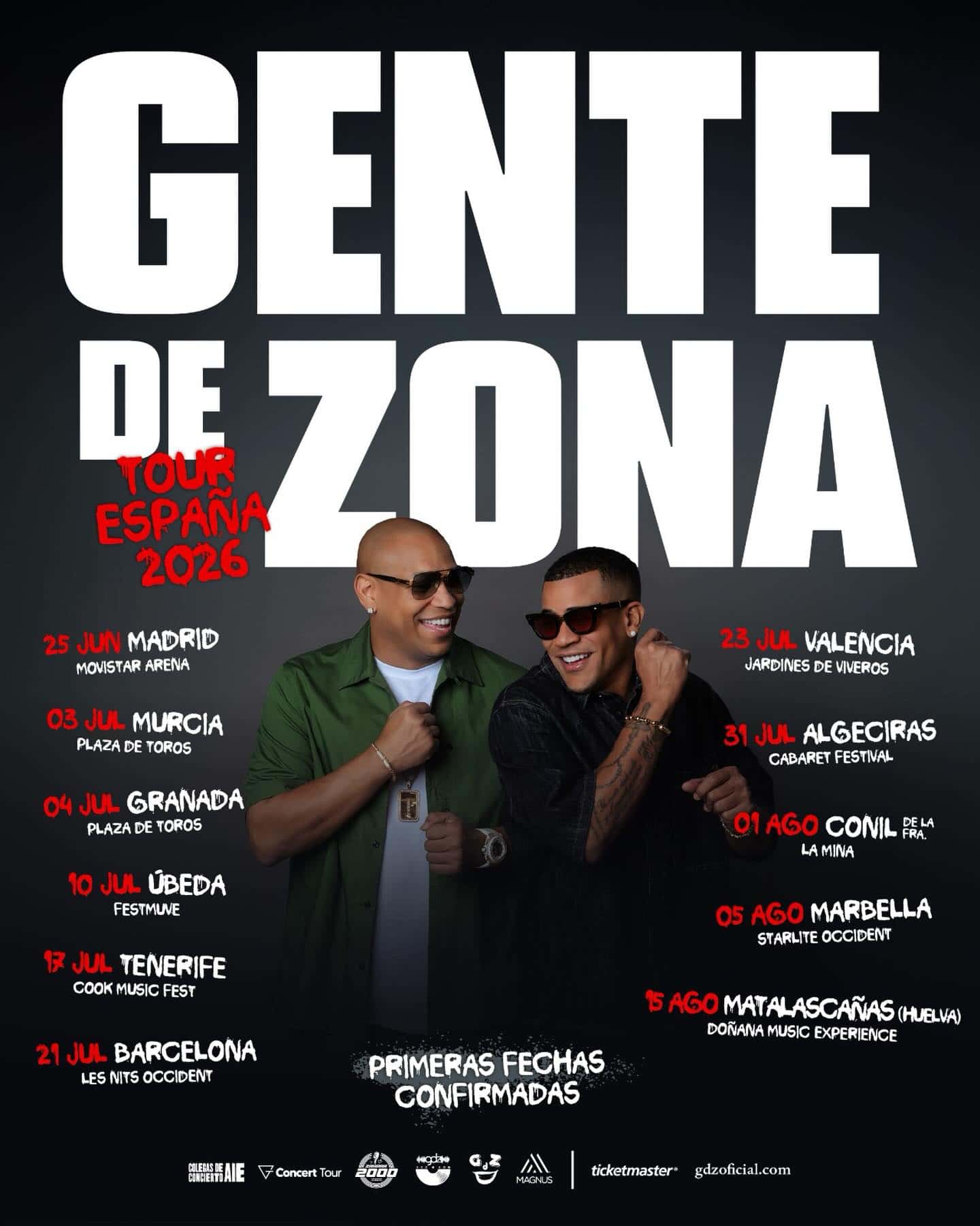 Gente de Zona en Algeciras: fecha, entradas y lugar