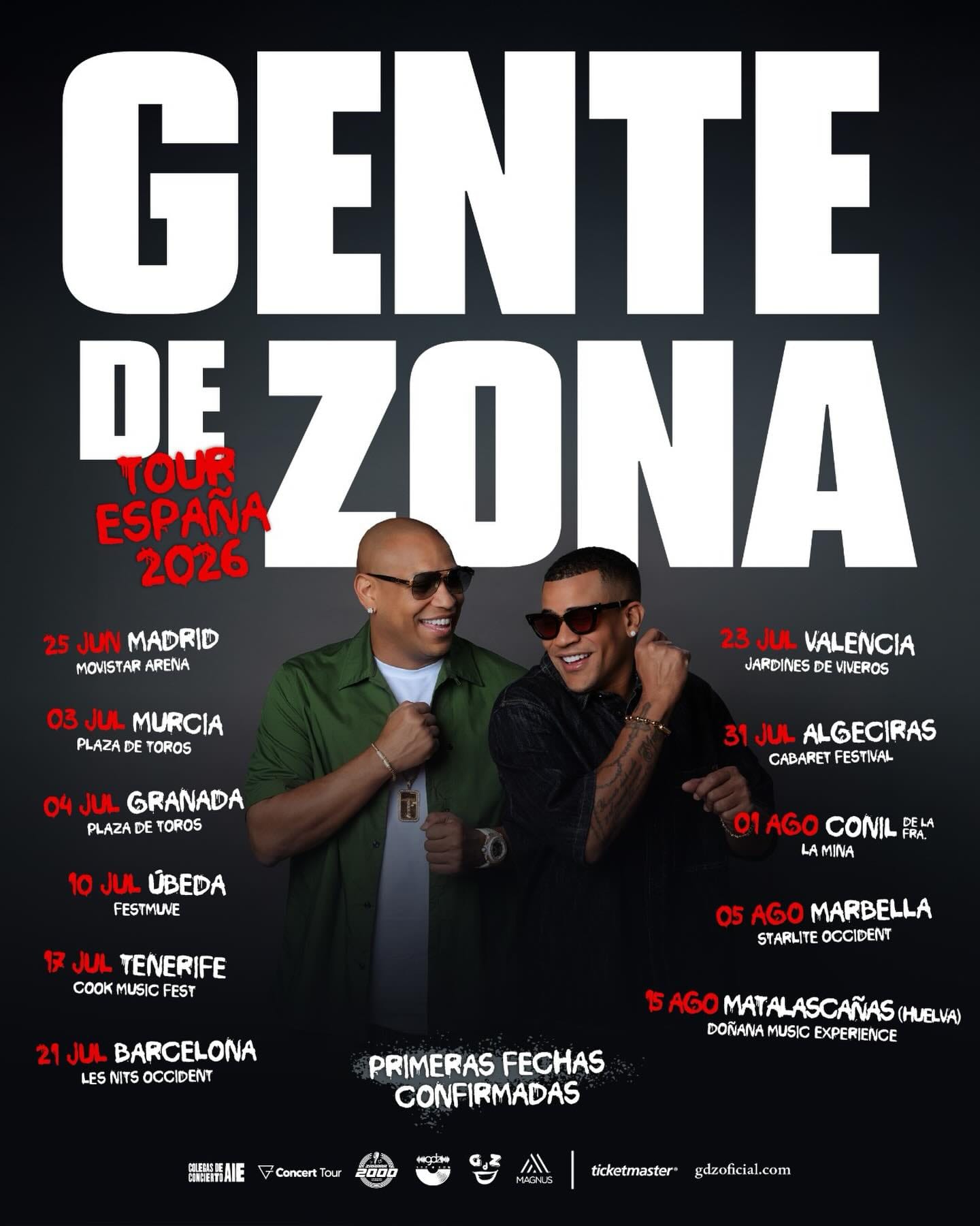 Gente de Zona en Algeciras: fecha, entradas y lugar