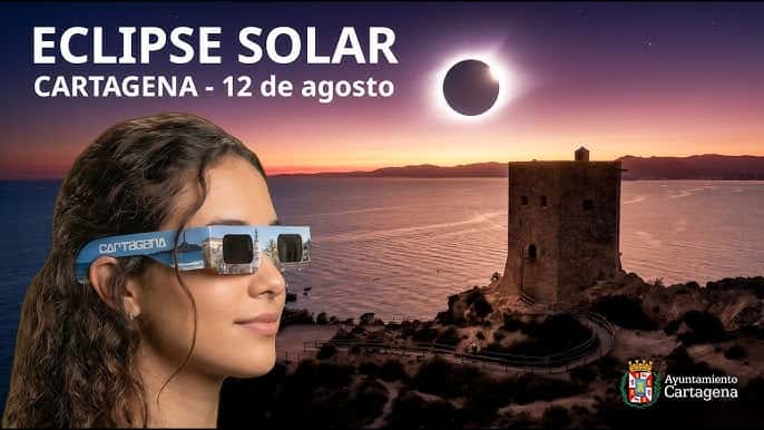Cómo ver el eclipse solar en Cartagena con gafas gratis