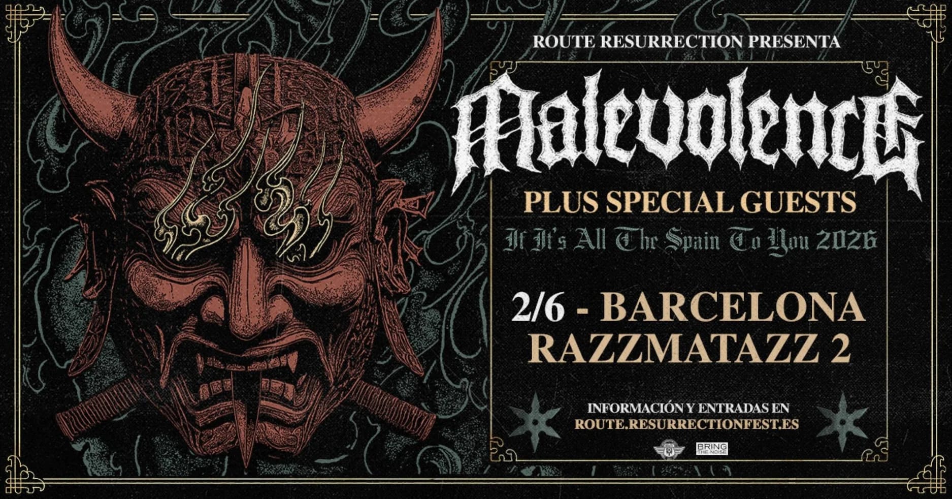 Concierto de Malevolence en A Coruña - Route Resurrection
