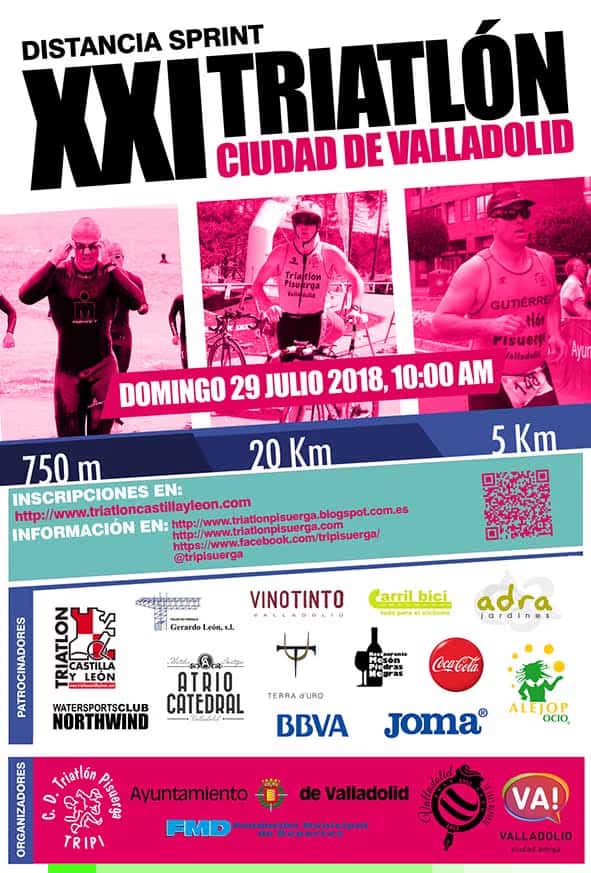 Guía del Triatlón de Valladolid: recorridos y tráfico