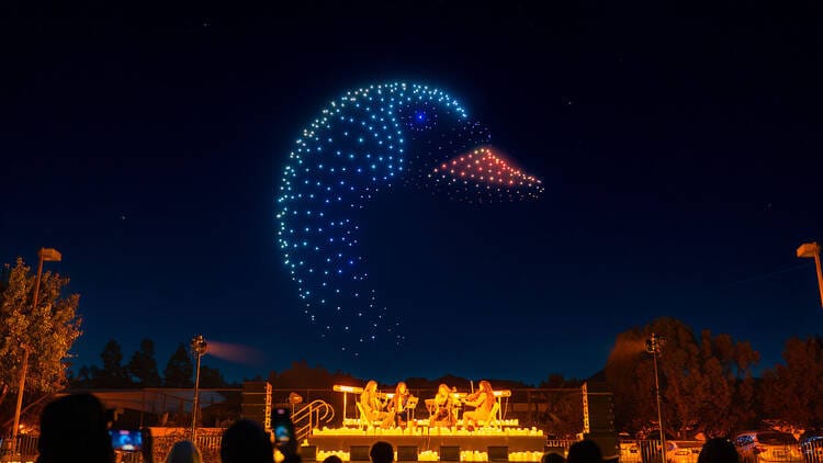 300 drones iluminan Móstoles: fecha y qué esperar