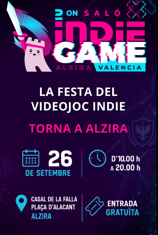 El Saló Indie Game vuelve a Alzira el 26 de septiembre