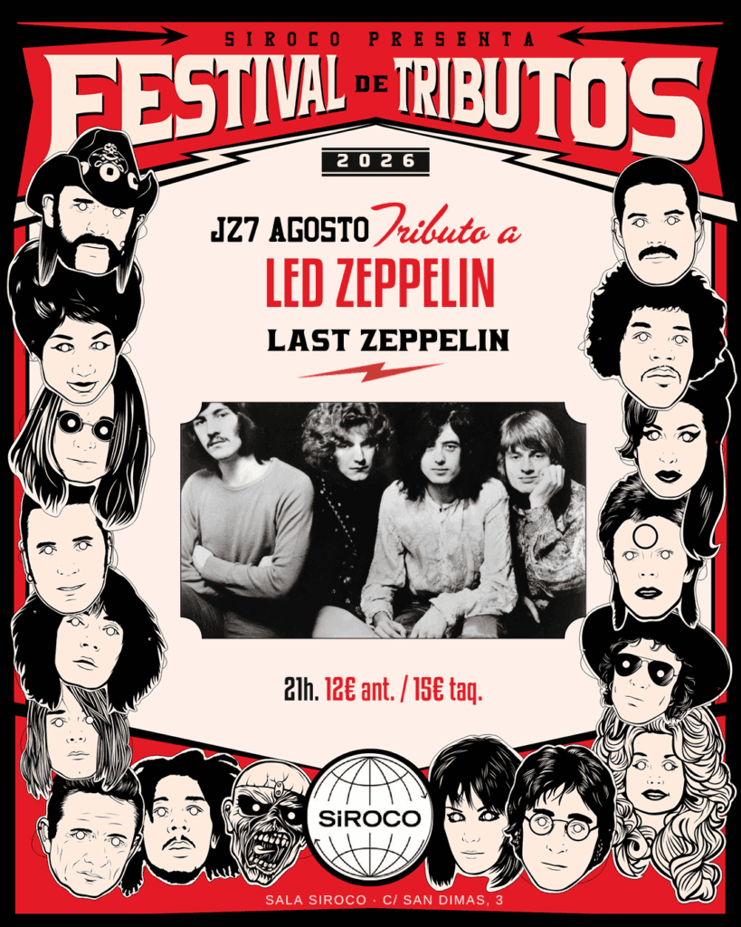 Last Zeppelin en el Festival de Tributos Siroco 2026
