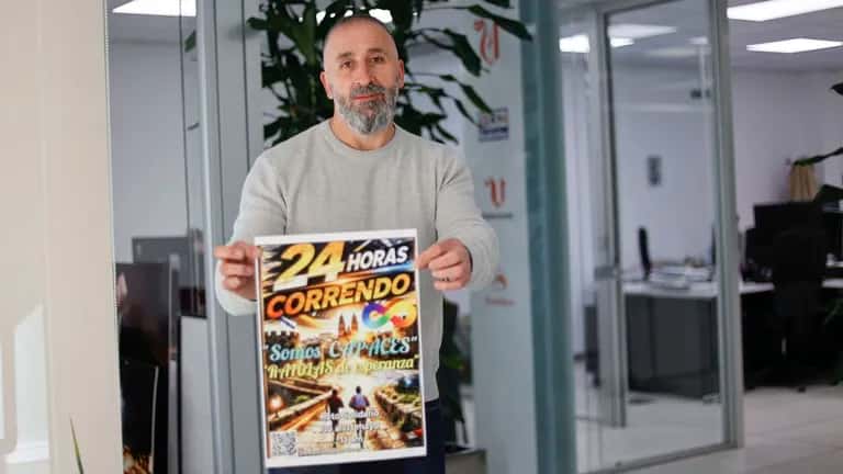 Reto solidario 24 horas por el autismo de Óscar Domínguez
