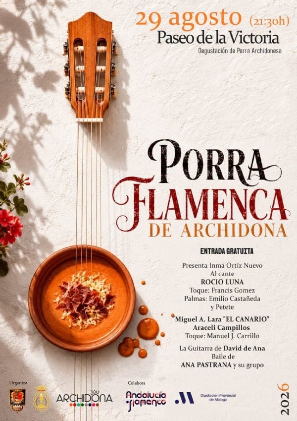 Porra Flamenca de Archidona: cante en el Paseo de la Victoria